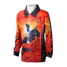 KD100 訂做長袖POLO恤熱昇華童裝 設計印花LOGO童裝POLO恤 童裝製衣廠  澳洲馬術學校 KD100 訂做長袖POLO恤熱昇華童裝 設計印花LOGO童裝POLO恤 童裝製衣廠  澳洲馬術學校